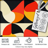 Modern  Abstract Rounded Shapes Minimal Seamless Pattern Digital Print Fabric by the Metre UK Sewing Quilting Textile