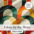 Vintage Arch Rainbow Geometric Texture Pattern Seamless Pattern Digital Print Fabric by the Metre UK Sewing Quilting Textile