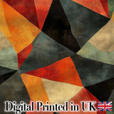 Hexagon Mosaic Colorful Geometric Pattern Seamless Pattern Digital Print Fabric by the Metre UK Sewing Quilting Textile
