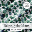 Watercolor Eucalyptus Leaves Soft Botanical Seamless Pattern Digital Print Fabric by the Metre UK Sewing Quilting Textile
