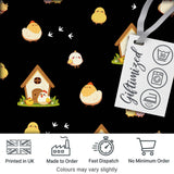 Cute Cartoon Chickens Farmhouse Seamless Pattern Digital Print Fabric by the Metre UK Sewing Quilting Textile