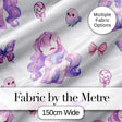 Cute Pastel Unicorn Bird Candy Butterfly Seamless Pattern Digital Print Fabric by the Metre UK Sewing Quilting Textile