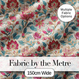 Vintage Botanical Floral Pattern with Pink Blooms Seamless Pattern Digital Print Fabric by the Metre UK Sewing Quilting Textile