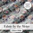 Elegant Hummingbird with Roses Soft Pastel Floral Seamless Pattern Digital Print Fabric by the Metre UK Sewing Quilting Textile