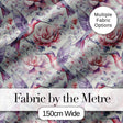 Vintage Style Hummingbird and Floral Garden Seamless Pattern Digital Print Fabric by the Metre UK Sewing Quilting Textile