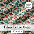 Detailed Japanese Wave Foam Pattern Seamless Design Digital Print Fabric by the Metre UK Sewing Quilting Textile