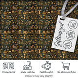 Ancient Hieroglyphics Symbols Decorative Seamless Pattern Art Digital Print Fabric by the Metre UK Sewing Quilting Textile