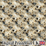 Neutral Camouflage Texture Organic Seamless Pattern Digital Print Fabric by the Metre UK Sewing Quilting Textile