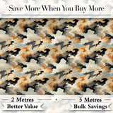 Neutral Desert Camouflage Abstract Seamless Pattern Digital Print Fabric by the Metre UK Sewing Quilting Textile