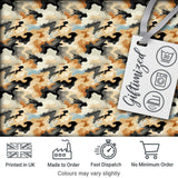 Neutral Desert Camouflage Abstract Seamless Pattern Digital Print Fabric by the Metre UK Sewing Quilting Textile