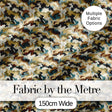 Classic Military Camouflage Green Brown Seamless Pattern Digital Print Fabric by the Metre UK Sewing Quilting Textile