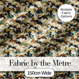 Classic Military Camouflage Green Brown Seamless Pattern Digital Print Fabric by the Metre UK Sewing Quilting Textile