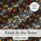 Colorful Parrot Birds Floral Jungle Seamless Pattern Digital Print Fabric by the Metre UK Sewing Quilting Textile