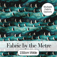 Penguin Birds Snowy Landscape Winter Seamless Pattern Digital Print Fabric by the Metre UK Sewing Quilting Textile
