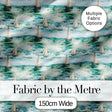 Vintage Sailing Boats Ocean Waves Seamless Pattern Digital Print Fabric by the Metre UK Sewing Quilting Textile