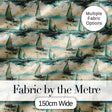 Classic Sailboats Sea Painting Style Seamless Pattern Digital Print Fabric by the Metre UK Sewing Quilting Textile