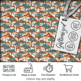 Desert Landscape Trees Nature Seamless Pattern Digital Print Fabric by the Metre UK Sewing Quilting Textile