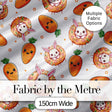 Cute Bunny Donut Carrot Kawaii Easter Dessert Grey Background Seamless Pattern Digital Print Fabric by the Metre UK Sewing Quilting Textile