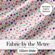 Watercolor Pastel Hearts Love Pattern Soft Romantic Seamless Pattern Digital Print Fabric by the Metre UK Sewing Quilting Textile