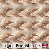 Neutral Beige Marble Fluid Abstract Swirl Seamless Pattern Digital Print Fabric by the Metre UK Sewing Quilting Textile
