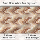 Neutral Beige Marble Fluid Abstract Swirl Seamless Pattern Digital Print Fabric by the Metre UK Sewing Quilting Textile