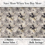 Neutral Beige Black Fluid Marble Abstract Swirl Seamless Pattern Digital Print Fabric by the Metre UK Sewing Quilting Textile