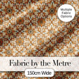 Elegant Orange Beige Star Tile Geometric Seamless Pattern Digital Print Fabric by the Metre UK Sewing Quilting Textile