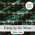 Scenic Landscape City Night Seamless Pattern Digital Print Fabric by the Metre UK Sewing Quilting Textile