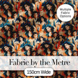 Art Deco Fashion Couple Stylish Seamless Pattern Digital Print Fabric by the Metre UK Sewing Quilting Textile