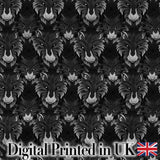 Dark Wolf Faces Mystical Animal Seamless Pattern Digital Print Fabric by the Metre UK Sewing Quilting Textile