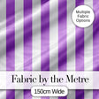 Purple and White Wavy Stripe Abstract Seamless Pattern Digital Print Fabric by the Metre UK Sewing Quilting Textile