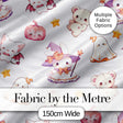Kawaii Halloween Bunny Witch Teddy Ghost Seamless Pattern Digital Print Fabric by the Metre UK Sewing Quilting Textile