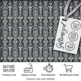 Vintage Tribal Mask and Totem Seamless Pattern Digital Print Fabric by the Metre UK Sewing Quilting Textile