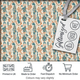 Colorful Tribal Cultural Symbols Seamless Pattern Digital Print Fabric by the Metre UK Sewing Quilting Textile