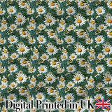 Fresh Daisy Meadow Seamless Pattern Natural Botanical Floral Design Digital Print Fabric by the Metre UK Sewing Quilting Textile