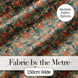 Ornate Octopus and Coral Reef Seamless Pattern Decorative Ocean Design Digital Print Fabric by the Metre UK Sewing Quilting Textile