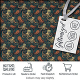 Decorative Octopus Marine Seamless Pattern Detailed Ocean Life Artwork Digital Print Fabric by the Metre UK Sewing Quilting Textile