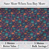 Vibrant Sea Life Seamless Pattern Tropical Fish Coral Reef Design Digital Print Fabric by the Metre UK Sewing Quilting Textile