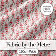 Delicate Pink Wildflower Botanical Seamless Pattern Elegant Floral Digital Print Fabric by the Metre UK Sewing Quilting Textile