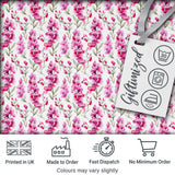 Pink Watercolor Blossom Floral Seamless Pattern Soft Romantic Design Digital Print Fabric by the Metre UK Sewing Quilting Textile