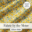 Yellow Poppy Blossom Floral Seamless Pattern Soft Garden Design Digital Print Fabric by the Metre UK Sewing Quilting Textile