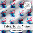 Pink Flamingo Watercolor Splash Seamless Pattern Tropical Bird Art Digital Print Fabric by the Metre UK Sewing Quilting Textile