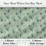 Soft Green Watercolor Spider Web Pattern Seamless Artistic Texture Design Digital Print Fabric by the Metre UK Sewing Quilting Textile
