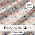 Colorful Spider Web Pattern with Red and Blue Accents Seamless Artistic Design Digital Print Fabric by the Metre UK Sewing Quilting Textile