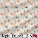 Colorful Spider Web Pattern with Red and Blue Accents Seamless Artistic Design Digital Print Fabric by the Metre UK Sewing Quilting Textile