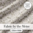 Elegant Beige Floral Vintage Seamless Pattern Digital Print Fabric by the Metre UK Sewing Quilting Textile