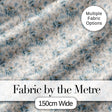 Soft Blue Beige Floral Vintage Seamless Pattern Digital Print Fabric by the Metre UK Sewing Quilting Textile