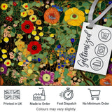 Colorful Modern Floral Pattern Bright Leaves Artistic Seamless Textile Design Digital Print Fabric by the Metre UK Sewing Quilting Textile