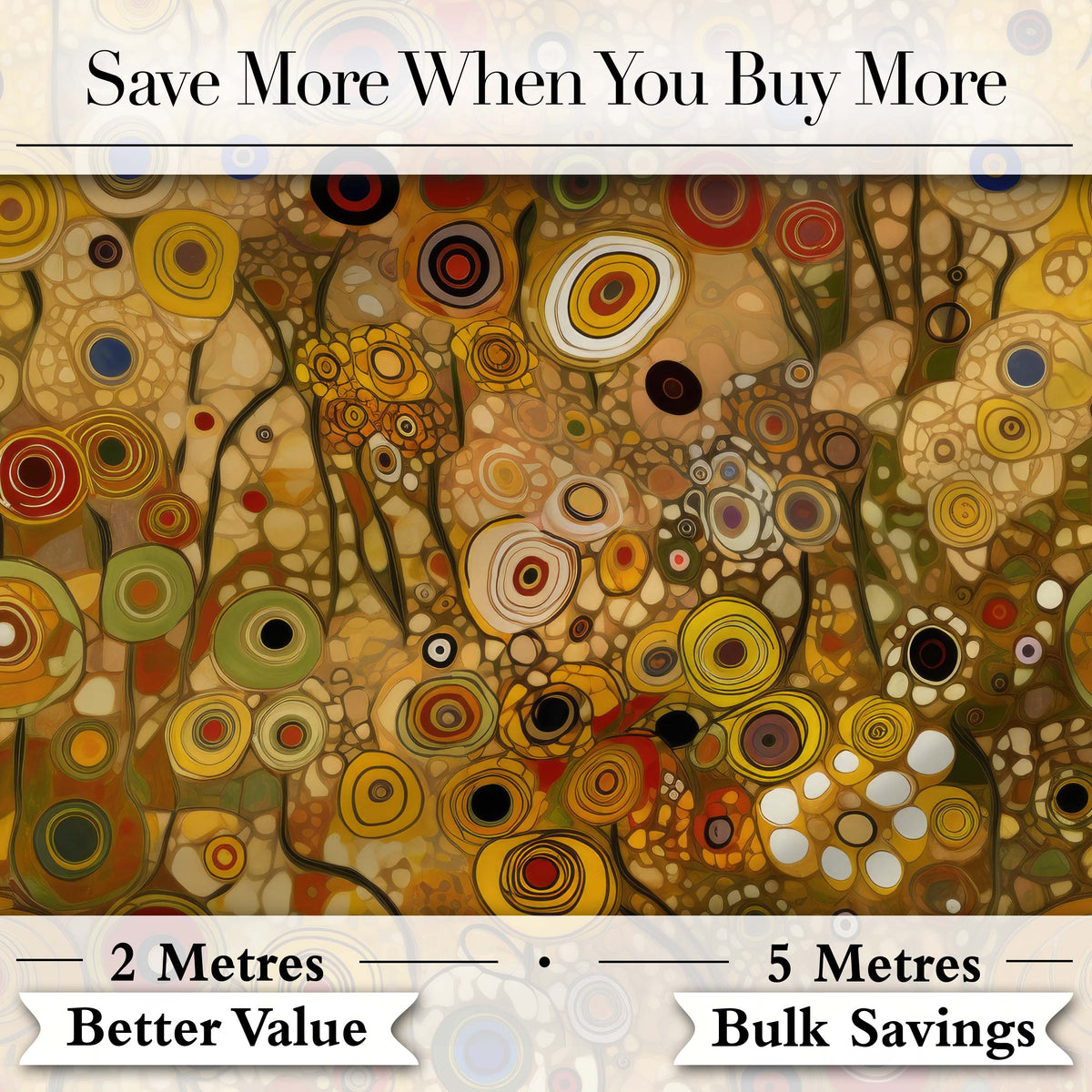 Soft Neutral Abstract Circle Mosaic Organic Shapes Seamless Pattern Design Digital Print Fabric by the Metre UK Sewing Quilting Textile