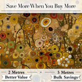 Soft Neutral Abstract Circle Mosaic Organic Shapes Seamless Pattern Design Digital Print Fabric by the Metre UK Sewing Quilting Textile